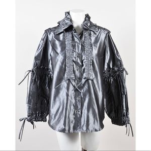 Oscar de la Renta 100% silk blouse RARE AUTHENTIC